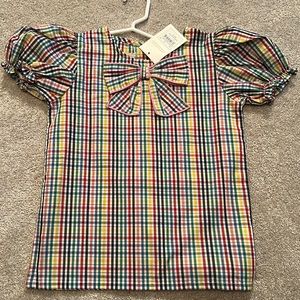 The Beaufort bonnet company Beatrice bow blouse shirt size 6 NWT